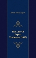 The Law Of Expert Testimony (1883) артикул 12667a.